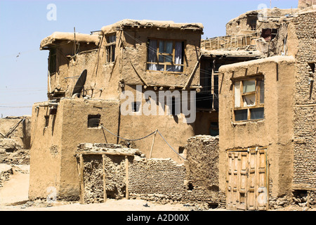 AFGHANISTAN Ghazni Houses inside ancient walls of Citadel Stock Photo