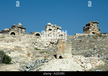 Martyrium of St Philip the Apostle in the ruins of Hierapolis Turkey Stock Photo