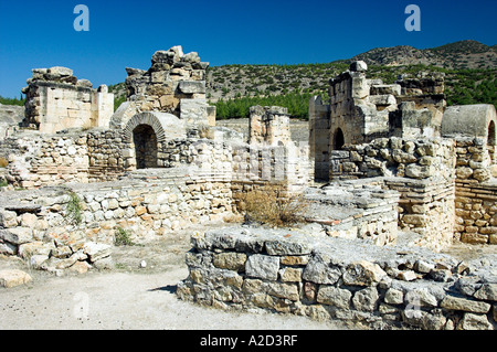 Martyrium of St Philip the Apostle in the ruins of Hierapolis Turkey Stock Photo