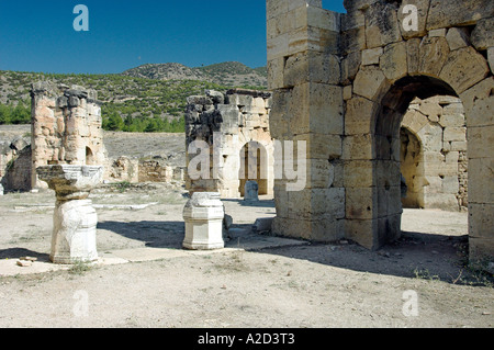 Martyrium of St Philip the Apostle in the ruins of Hierapolis Turkey Stock Photo