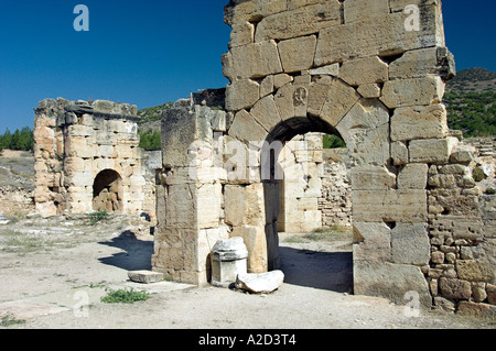 Martyrium of St Philip the Apostle in the ruins of Hierapolis Turkey Stock Photo