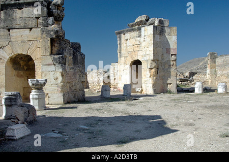 Martyrium of St Philip the Apostle in the ruins of Hierapolis Turkey Stock Photo