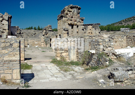 Martyrium of St Philip the Apostle in the ruins of Hierapolis Turkey Stock Photo