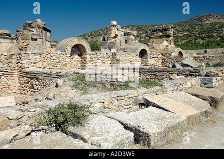 The Martyrium of St. Philip the Apostle in the ruins of Hierapolis, Turkey.  This site is of Biblical significance. Stock Photo