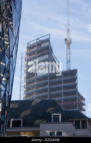 A new office development being constructed in the city of London Stock Photo
