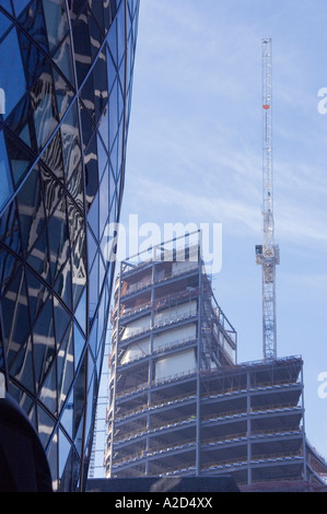 A new office development being constructed in the city of London Stock Photo