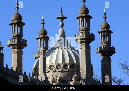 The domes and minarets of the Prince Regents Palace The Royal Pavilion Brighton East Sussex Stock Photo