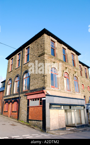 urban decay uk Derelict former Abersychan Cooperative building Torfaen Gwent South Wales UK Stock Photo