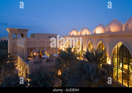 United Arab Emirates Dubai One Only Royal Mirage Arabian court five star Hotel at Jumeirah luxery Hotel oriental style Stock Photo