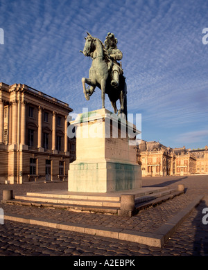 Paris France Versailles castle marble court statue Stock Photo