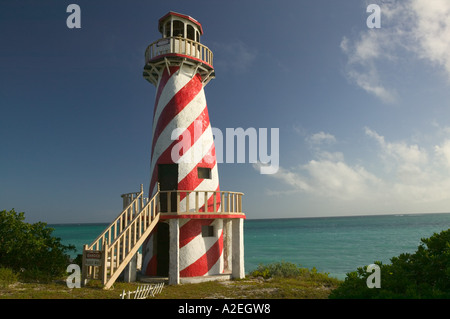 BAHAMAS, Grand Bahama Island, Eastern Side: Town of High Rock, Lighthouse Stock Photo