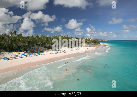 BARBADOS, South East Coast, Crane Beach, View of Crane Beach from Crane Beach Hotel Stock Photo