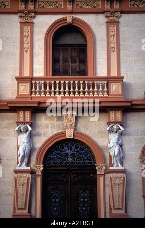 Puerto Rico, Ponce. Architectural detail. Stock Photo