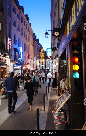 Paris, nightlife in the Latin quarter Stock Photo