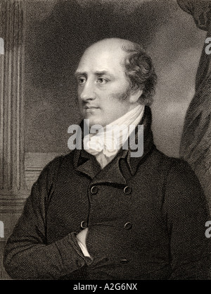 George Canning 1770 - 1827. British statesman and Prime Minister. Stock Photo
