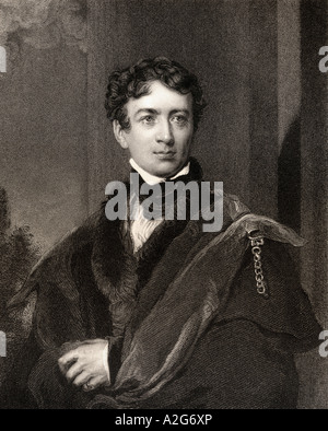 John George Lambton, 1st Earl of Durham, 1792 - 1840, aka Radical Jack. British Whig statesman and colonial adminstrator. Stock Photo