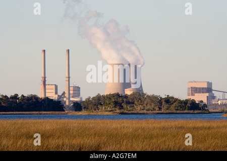 Nuclear generating station in Crystal River, Florida Stock Photo