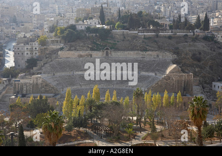 Amman Jordan Roman Amphitheatre Stock Photo