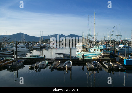 USA, ALASKA, Southeast Alaska, SITKA: Crescent Harbor / Morning Stock Photo