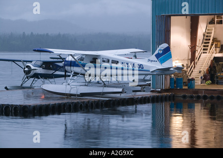 USA, ALASKA, Southeast Alaska, KETCHIKAN: Seaplanes, Tongass Narrows Stock Photo