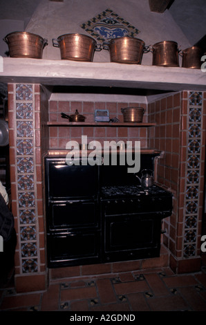 North America, USA, Califorinia, Death Valley National Park, Scotty's Castle kitchen Stock Photo