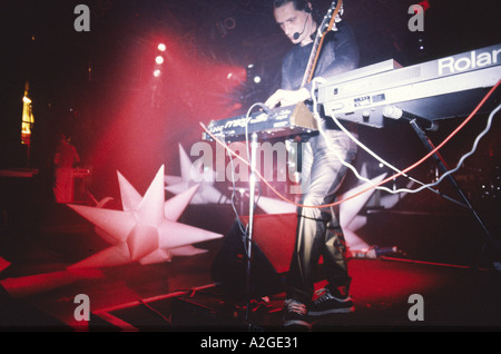 The Shamen vocalist, Colin Angus, live on stage at Reading Festival ...