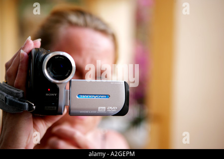 DVD Camcorder Model Released Stock Photo