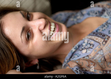 Woman Laughing Stock Photo