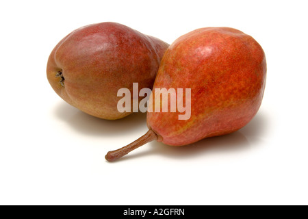 Williams pears isolated on a white studio background. Stock Photo
