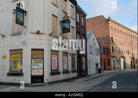 Edinburgh Public House in Ancoats an area of Manchester which was part of and thrived during the cotton industry Stock Photo
