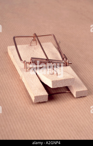 mouse trap Mausefalle Stock Photo