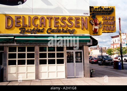 Nathan's Famous Restaurant, Coney Island, Brooklyn, New York Stock Photo