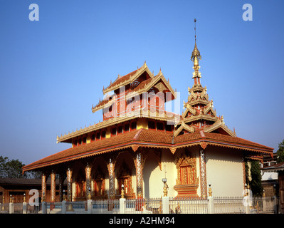 Thailand Mae Hong Son area Nai Soi Burmese style temple Stock Photo