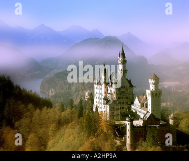 DE - BAVARIA: Neuschwanstein Castle Stock Photo