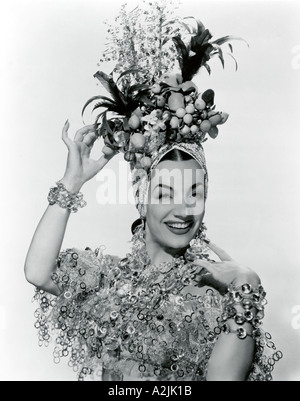 CARMEN MIRANDA Portugese singer and actress who made several films in the 1940s Stock Photo