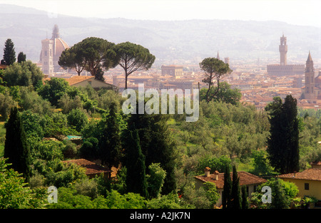 Italy Florence Tuscany View of Florence skyline Stock Photo