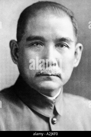 Dr Sun Yat Sen 1866 1925 First President of the Chinese Republic founded in 1919 Stock Photo