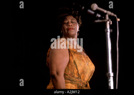 ELLA FITZGERALD (1917-1996) American Jazz singer about 1960 Stock Photo