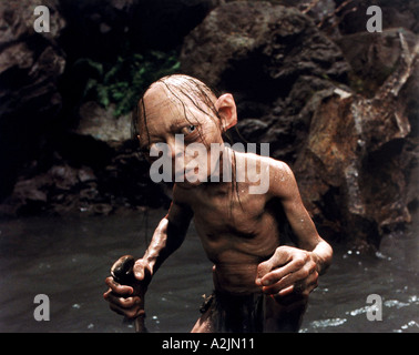 LORD OF THE RINGS: RETURN OF THE KING   Gollum in the 2004 New Line Productions film classic Stock Photo