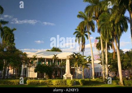 BAHAMAS, New Providence Island, Nassau: Park at Parliament Square Stock Photo