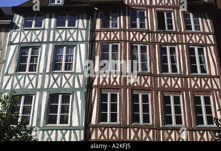Building Facade Rouen France Brittany Stock Photo