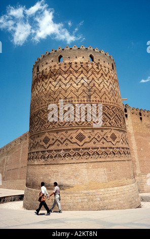 The leaning tower (14m tall) of the Arg-e Karim Khani in the Iranian city of Shiraz Stock Photo