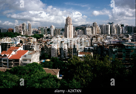 General view of the former Portuguese colony of Macau. Stock Photo