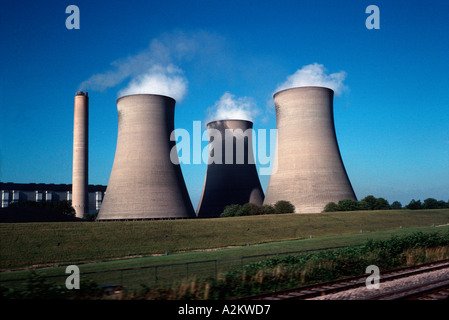 Cooling towers Didcot Power Station UK Stock Photo