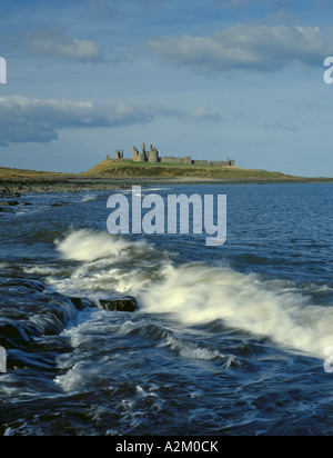 Dunstanburgh Castle ruins, Castle Point, near Craster, Northumberland ...