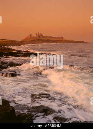 Dunstanburgh Castle ruins, Castle Point, near Craster, Northumberland ...