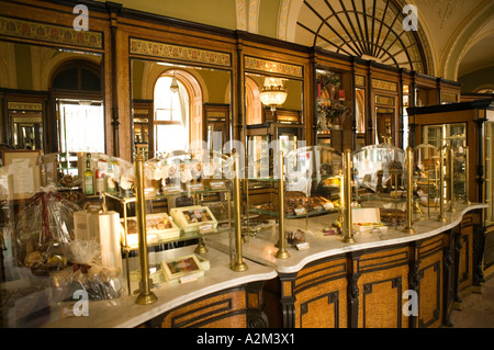 HUNGARY, Budapest: Pest, Interior of Gerbeaud Cake Shop Stock Photo