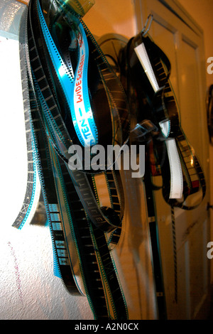 Views Around  Bowness-on-Windermere Cumbria UK Royalty Cinema inside projection room & projectionist Stock Photo