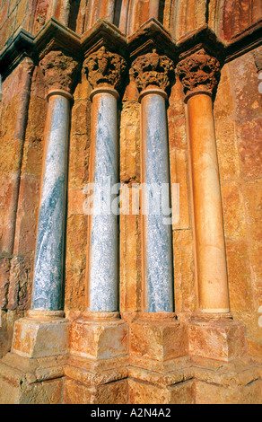 Detail of the Entrance of the Cathedral Se Catedral Silves Algarve Portugal Stock Photo