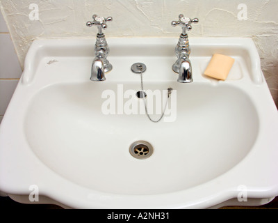 Bathroom handbasin Stock Photo